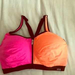 Victoria’s Secret Knockout Bra 36DD Pink/Orange